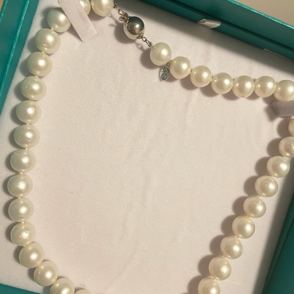 Effy Pearl and Silver Necklace
